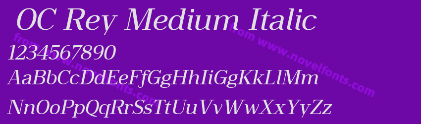 OC Rey Medium ItalicPreview OC Rey Medium ItalicPreview