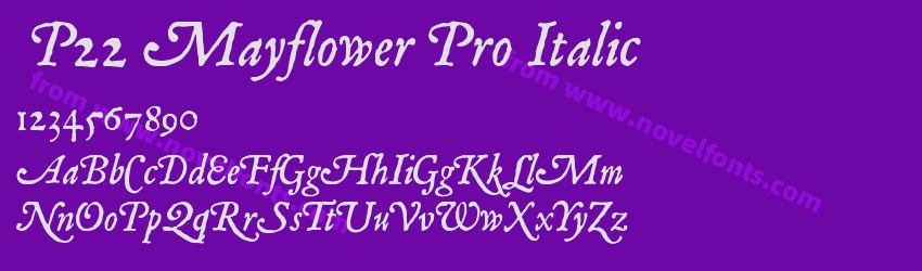 P22 Mayflower Pro ItalicPreview P22 Mayflower Pro ItalicPreview