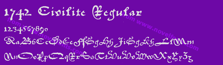 1742 Civilite RegularPreview 1742 Civilite RegularPreview