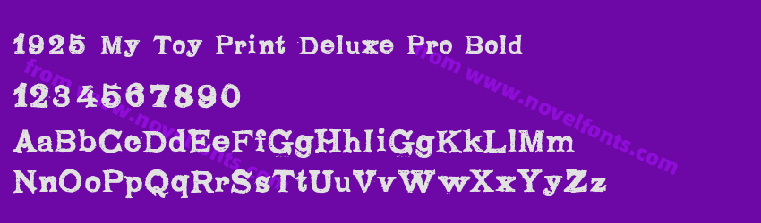 1925 My Toy Print Deluxe Pro BoldPreview 1925 My Toy Print Deluxe Pro BoldPreview