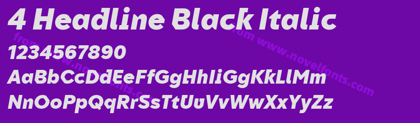 4 Headline Black ItalicPreview 4 Headline Black ItalicPreview