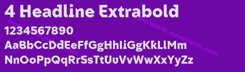 4 Headline ExtraboldPreview 4 Headline ExtraboldPreview