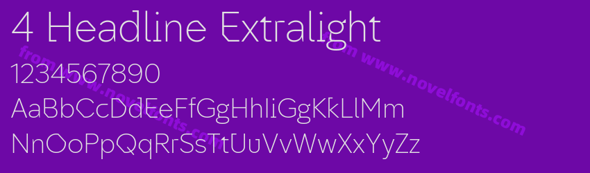 4 Headline ExtralightPreview 4 Headline ExtralightPreview