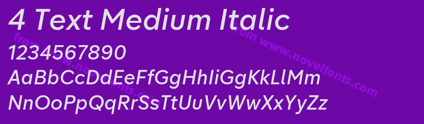 4 Text Medium ItalicPreview