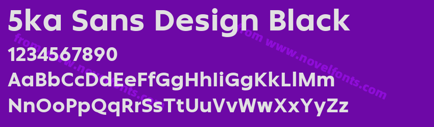 5ka Sans Design BlackPreview 5ka Sans Design BlackPreview