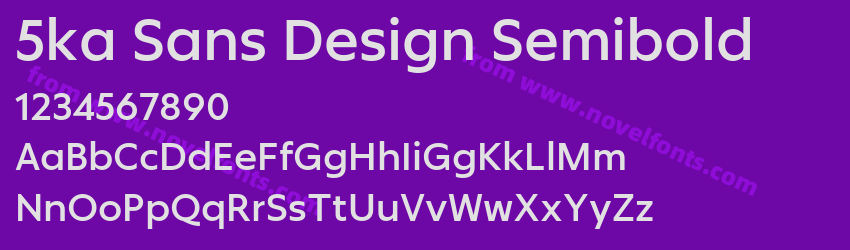 5ka Sans Design SemiboldPreview 5ka Sans Design SemiboldPreview