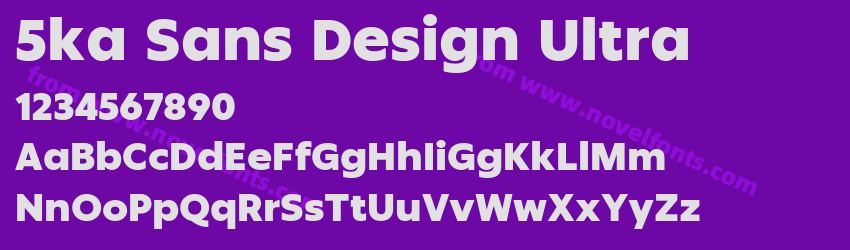 5ka Sans Design UltraPreview 5ka Sans Design UltraPreview