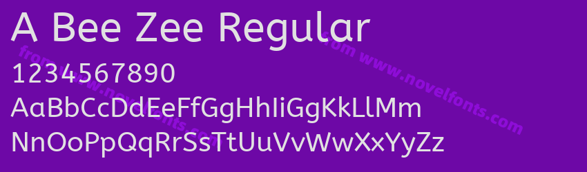 A Bee Zee RegularPreview A Bee Zee RegularPreview