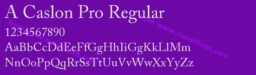 A Caslon Pro RegularPreview A Caslon Pro RegularPreview