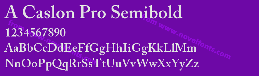 A Caslon Pro SemiboldPreview A Caslon Pro SemiboldPreview