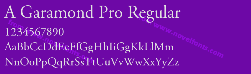 A Garamond Pro RegularPreview A Garamond Pro RegularPreview