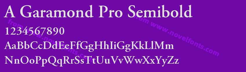 A Garamond Pro SemiboldPreview A Garamond Pro SemiboldPreview