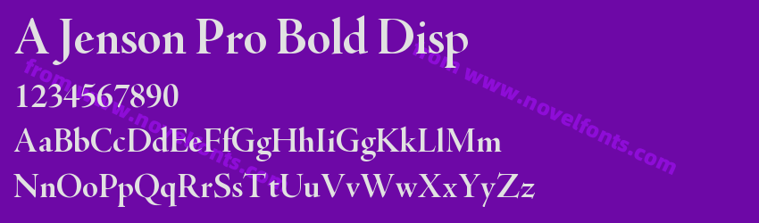 A Jenson Pro Bold DispPreview A Jenson Pro Bold DispPreview