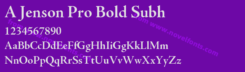 A Jenson Pro Bold SubhPreview A Jenson Pro Bold SubhPreview