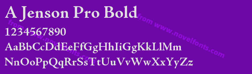 A Jenson Pro BoldPreview A Jenson Pro BoldPreview