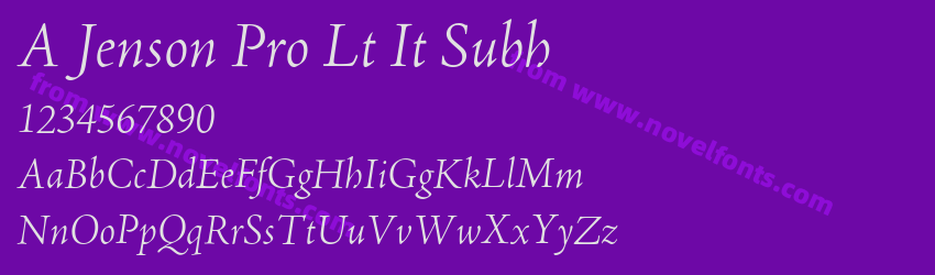 A Jenson Pro Lt It SubhPreview A Jenson Pro Lt It SubhPreview