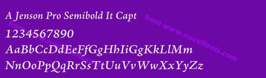 A Jenson Pro Semibold It CaptPreview A Jenson Pro Semibold It CaptPreview