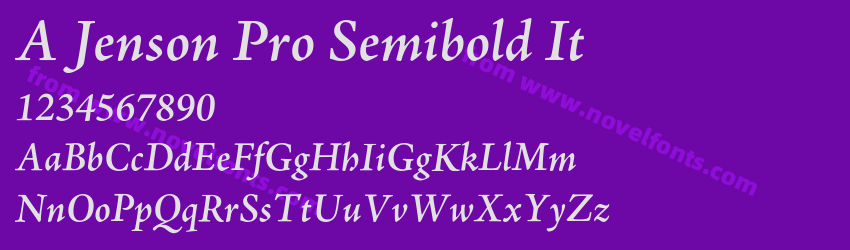 A Jenson Pro Semibold ItPreview A Jenson Pro Semibold ItPreview
