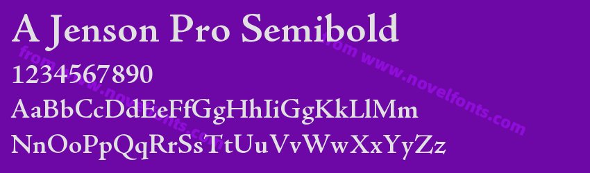 A Jenson Pro SemiboldPreview A Jenson Pro SemiboldPreview