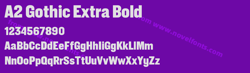 A2 Gothic Extra BoldPreview A2 Gothic Extra BoldPreview