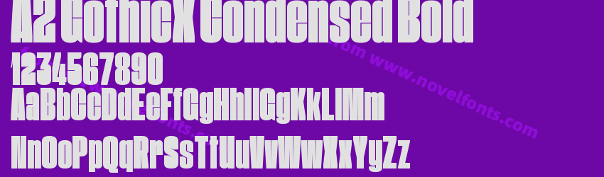A2 GothicX Condensed BoldPreview A2 GothicX Condensed BoldPreview