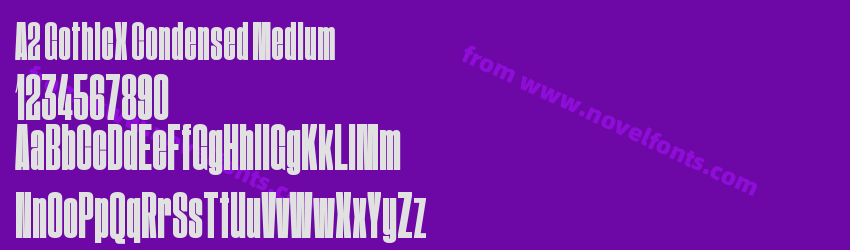 A2 GothicX Condensed MediumPreview A2 GothicX Condensed MediumPreview