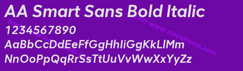 AA Smart Sans Bold ItalicPreview AA Smart Sans Bold ItalicPreview