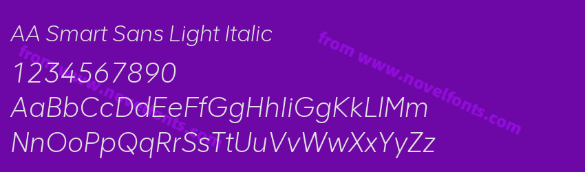 AA Smart Sans Light ItalicPreview AA Smart Sans Light ItalicPreview