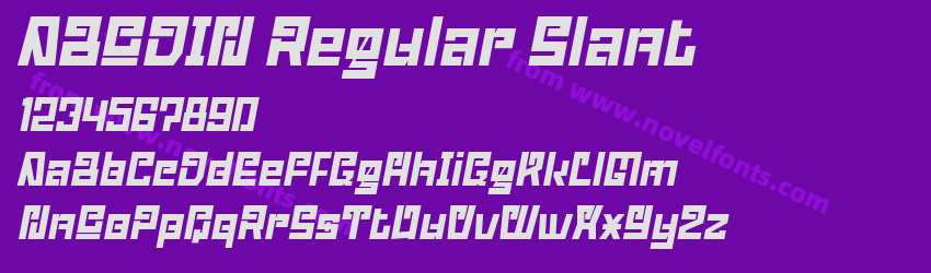ABODIN Regular SlantPreview ABODIN Regular SlantPreview
