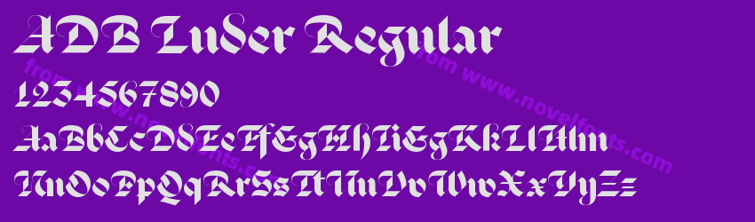 ADB Luder RegularPreview ADB Luder RegularPreview
