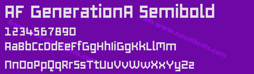 AF GenerationA SemiboldPreview AF GenerationA SemiboldPreview