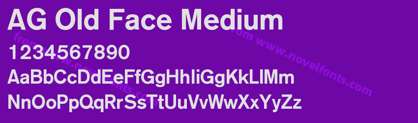 AG Old Face MediumPreview AG Old Face MediumPreview