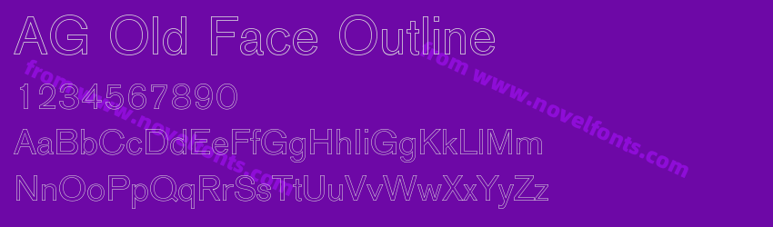 AG Old Face OutlinePreview AG Old Face OutlinePreview
