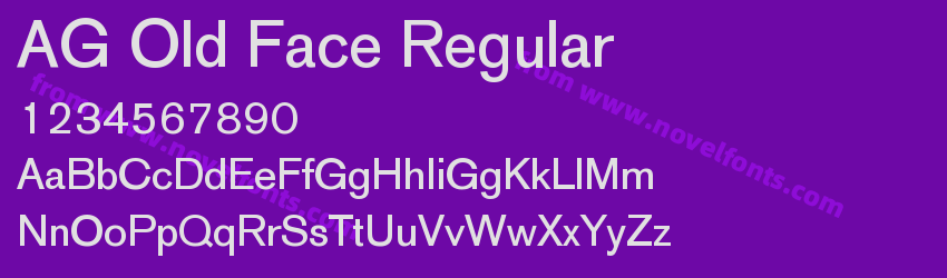 AG Old Face RegularPreview AG Old Face RegularPreview
