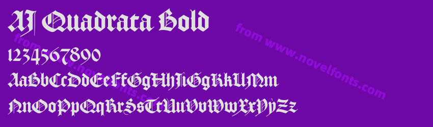 AJ Quadrata BoldPreview AJ Quadrata BoldPreview