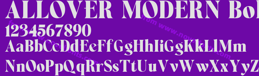 ALLOVER MODERN BoldPreview ALLOVER MODERN BoldPreview