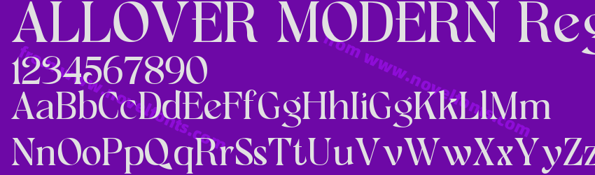 ALLOVER MODERN RegularPreview ALLOVER MODERN RegularPreview