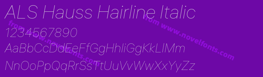 ALS Hauss Hairline ItalicPreview ALS Hauss Hairline ItalicPreview