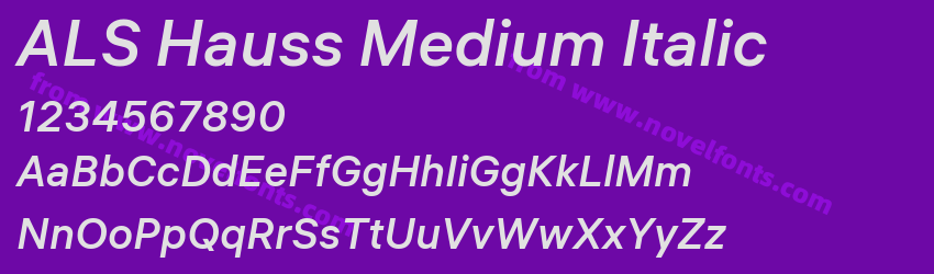 ALS Hauss Medium ItalicPreview ALS Hauss Medium ItalicPreview