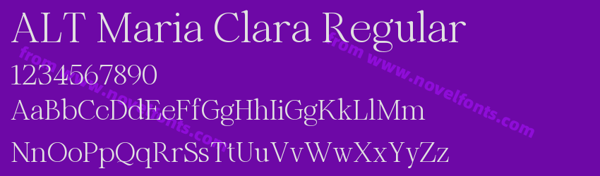 ALT Maria Clara RegularPreview ALT Maria Clara RegularPreview