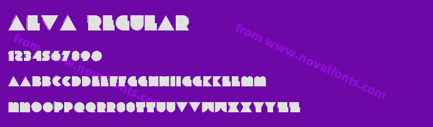 ALVA RegularPreview ALVA RegularPreview