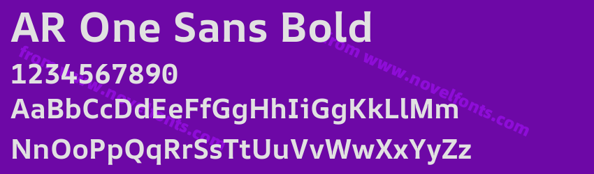 AR One Sans BoldPreview AR One Sans BoldPreview