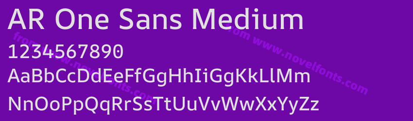 AR One Sans MediumPreview AR One Sans MediumPreview
