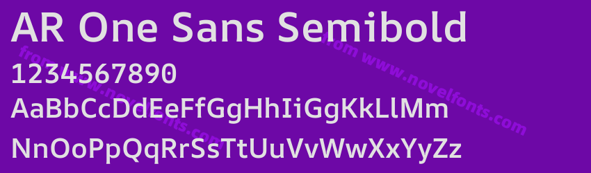 AR One Sans SemiboldPreview AR One Sans SemiboldPreview