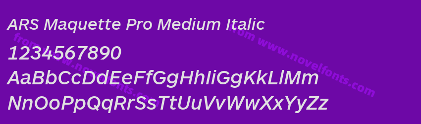 ARS Maquette Pro Medium ItalicPreview ARS Maquette Pro Medium ItalicPreview