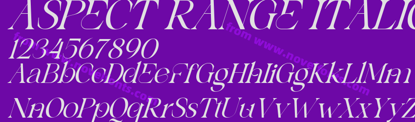 ASPECT RANGE ITALICPreview ASPECT RANGE ITALICPreview