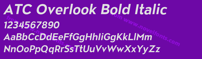ATC Overlook Bold ItalicPreview ATC Overlook Bold ItalicPreview