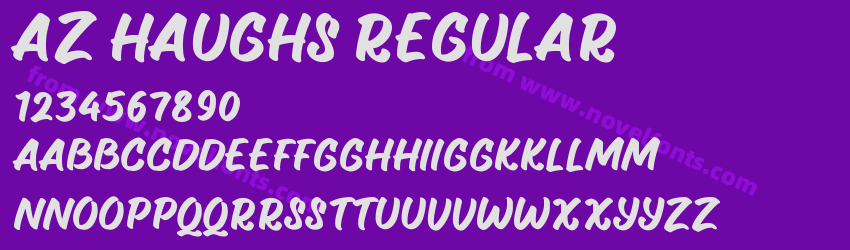 AZ Haughs RegularPreview AZ Haughs RegularPreview