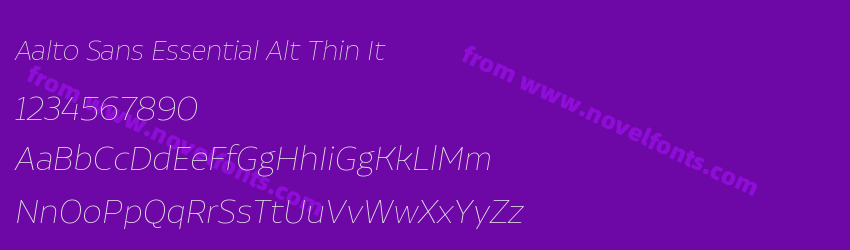 Aalto Sans Essential Alt Thin ItPreview Aalto Sans Essential Alt Thin ItPreview