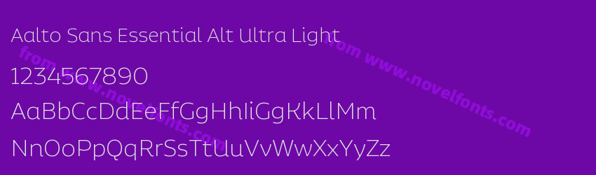 Aalto Sans Essential Alt Ultra LightPreview Aalto Sans Essential Alt Ultra LightPreview